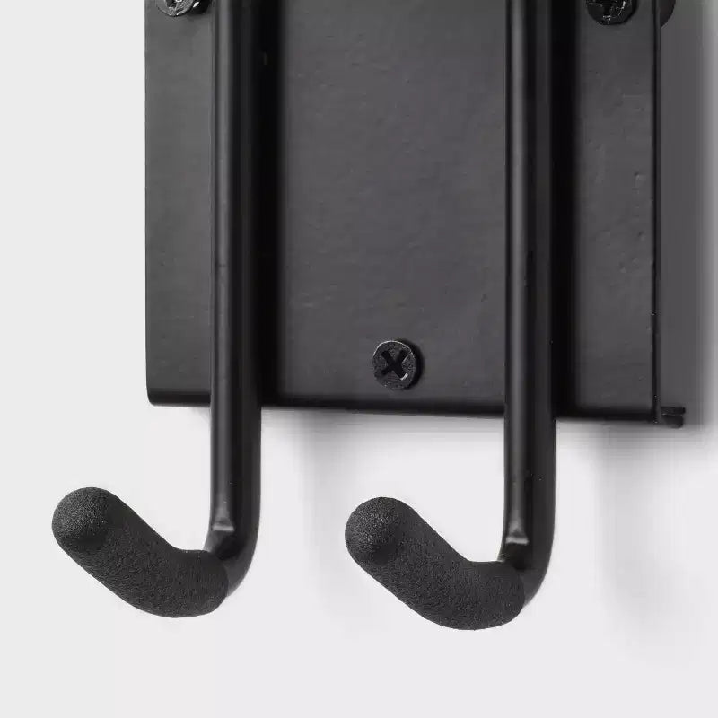 Multi-Purpose Double Garage Tool Hook: Steel Utility Rack for Garage Organization & Storage