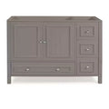 121.9 cm Williamsburg Vanity Cabinet Gray: Wood Frame, Universal Storage, 1 Shelf, 47.2 kg