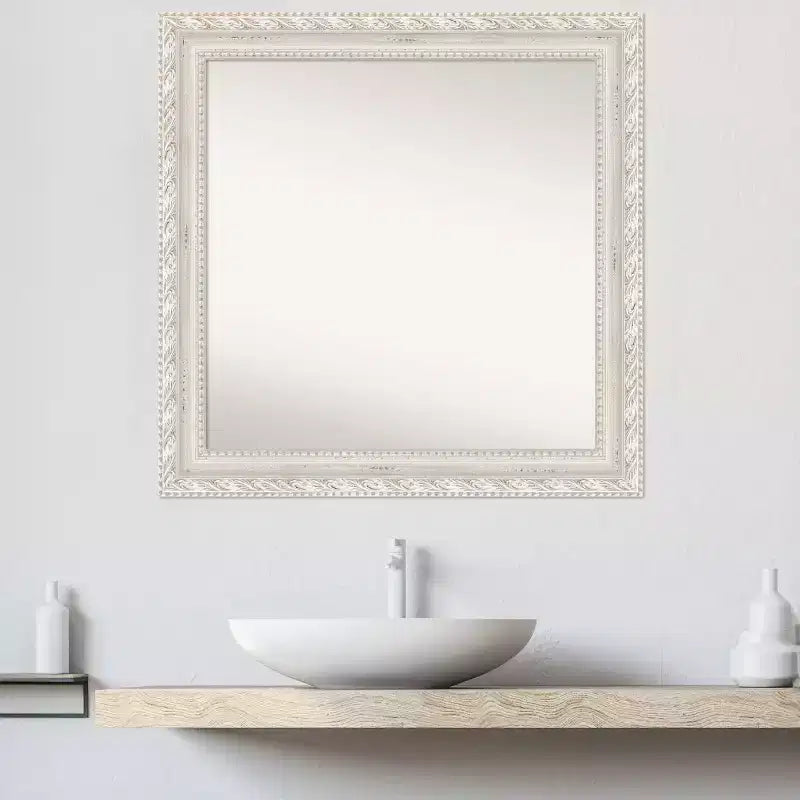 81.3 cm × 81.3 cm Opera Wood Wall Mirror, Square, Modern Decor: Includes Mounting Hardware