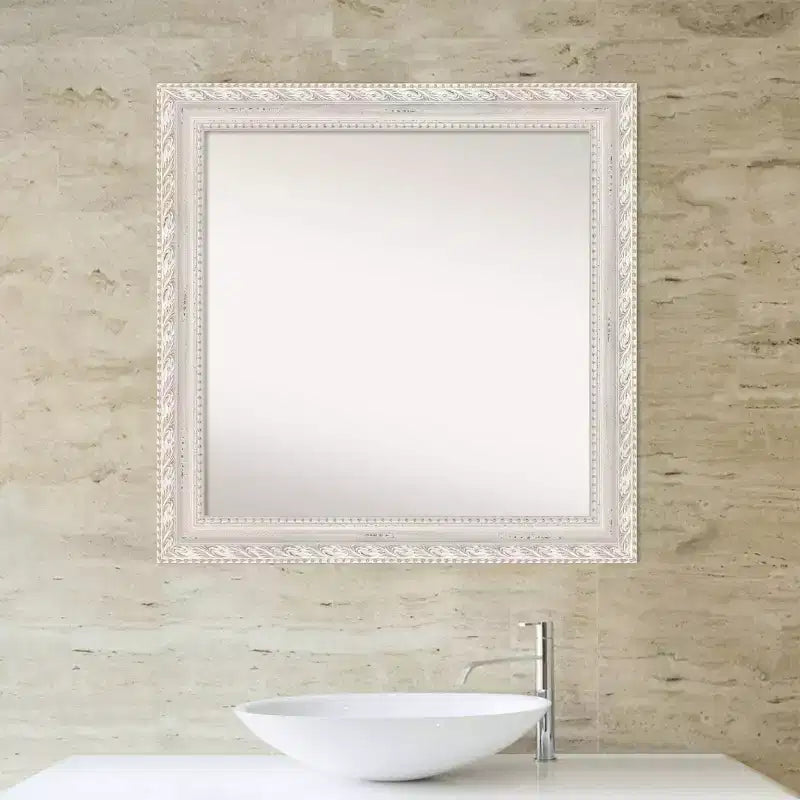81.3 cm × 81.3 cm Opera Wood Wall Mirror, Square, Modern Decor: Includes Mounting Hardware