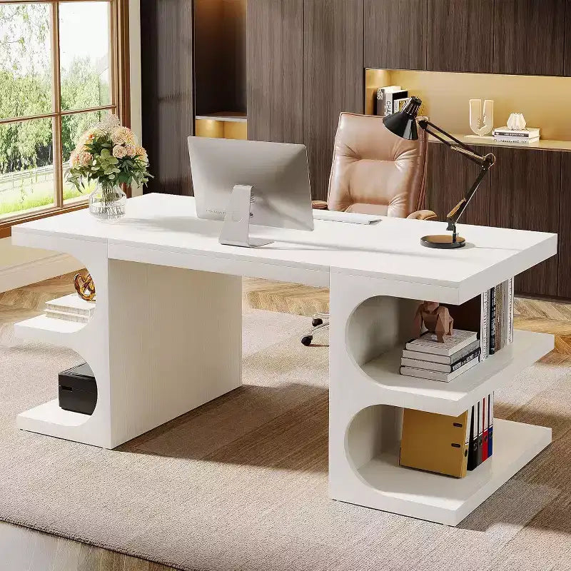 157.5 cm Wood Executive Desk for Home Office