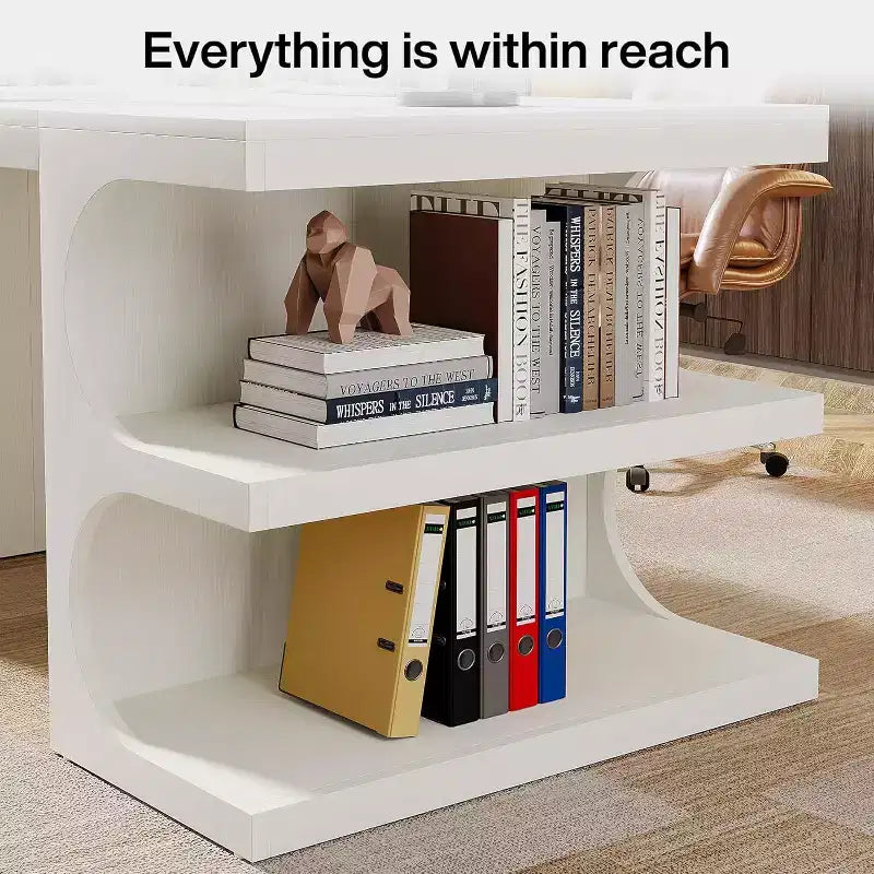 157.5 cm Wood Executive Desk for Home Office