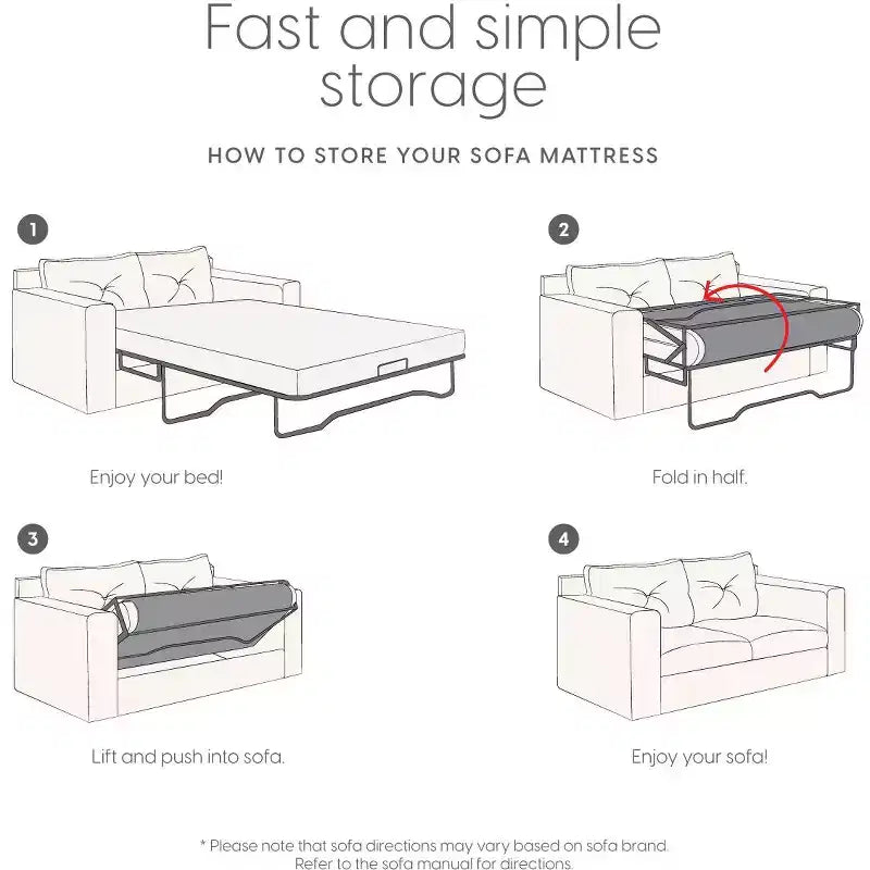 11.4 cm Memory Foam Sofa Bed Replacement Mattress