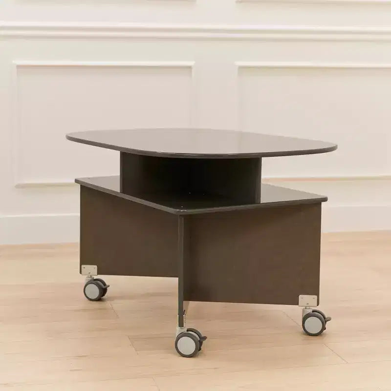 Mobile Collaboration Table with Storage, Multipurpose Furniture