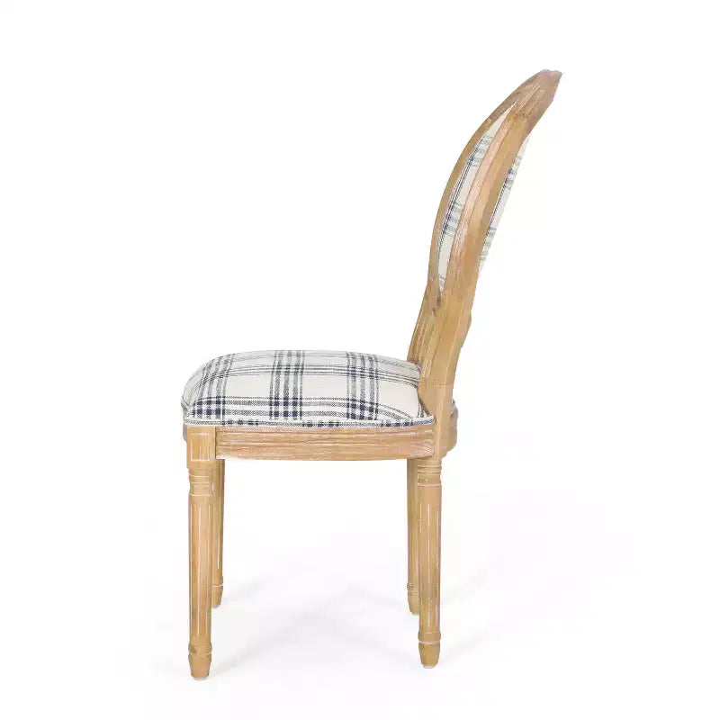 Chaises de salle à manger traditionnelles GDFStudio Newman en bois d'hévéa rembourré (lot de 4)
