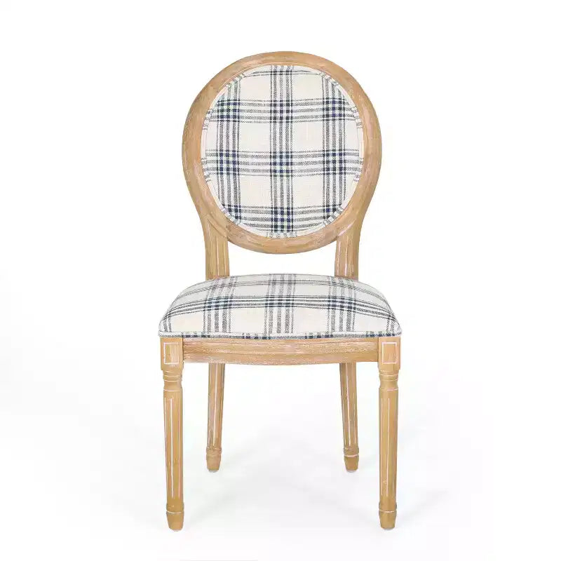 Chaises de salle à manger traditionnelles GDFStudio Newman en bois d'hévéa rembourré (lot de 4)