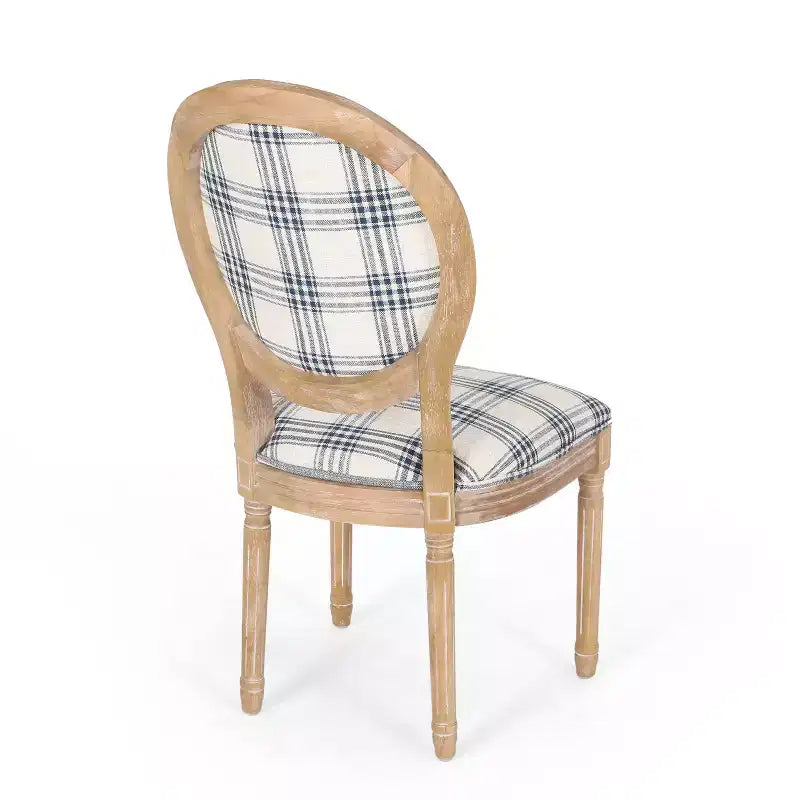 Chaises de salle à manger traditionnelles GDFStudio Newman en bois d'hévéa rembourré (lot de 4)