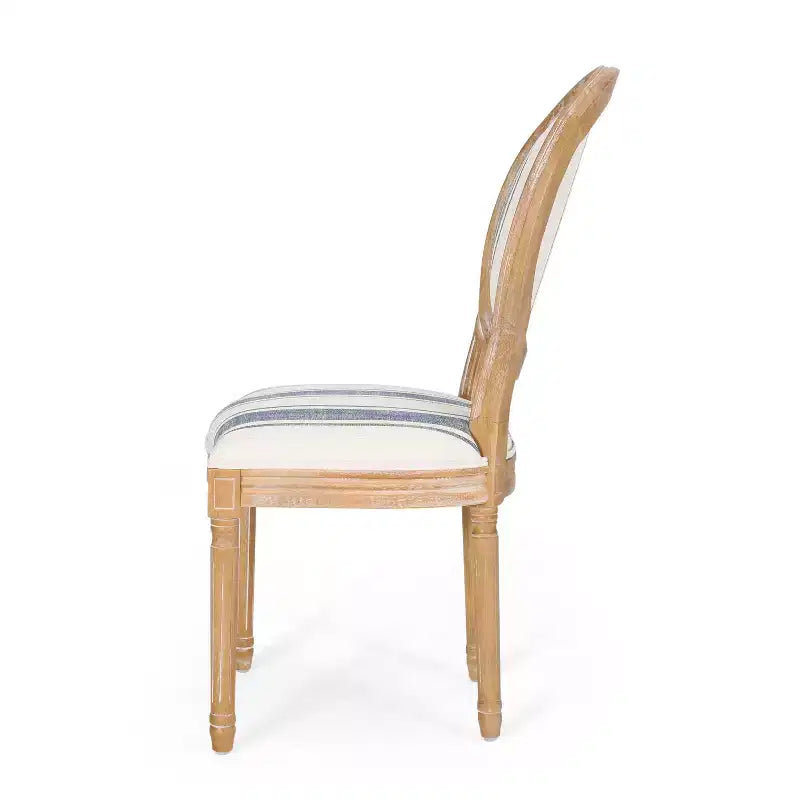 Chaises de salle à manger traditionnelles GDFStudio Newman en bois d'hévéa rembourré (lot de 4)