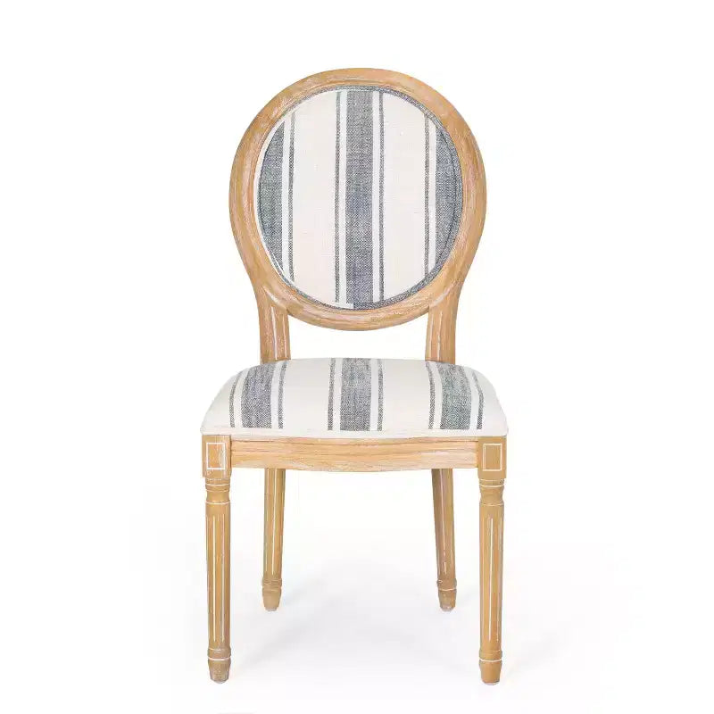 Chaises de salle à manger traditionnelles GDFStudio Newman en bois d'hévéa rembourré (lot de 4)