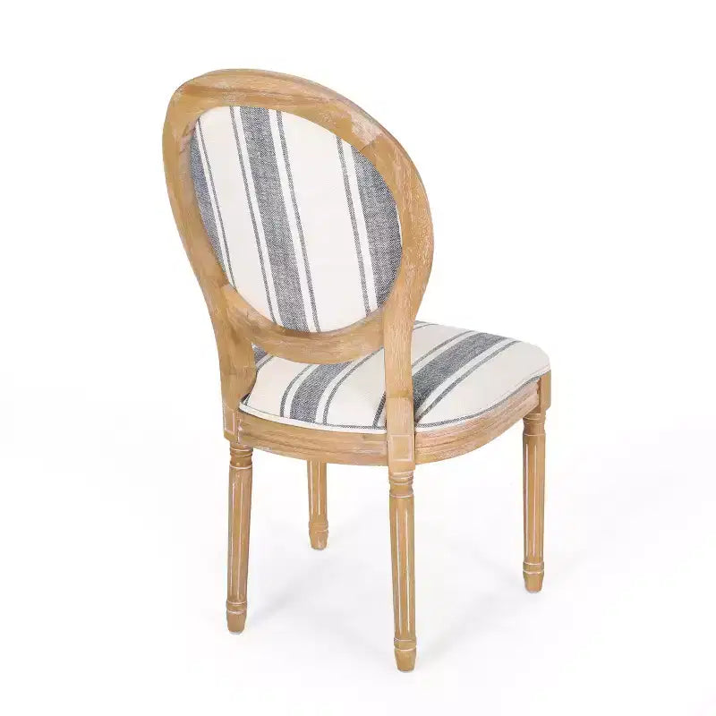 Chaises de salle à manger traditionnelles GDFStudio Newman en bois d'hévéa rembourré (lot de 4)