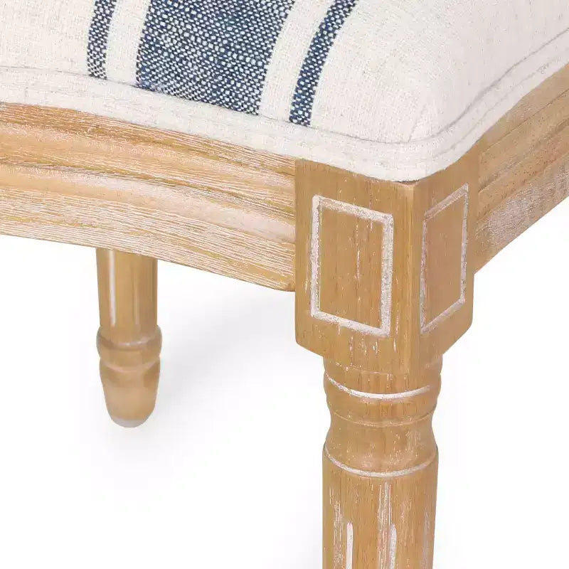 Chaises de salle à manger traditionnelles GDFStudio Newman en bois d'hévéa rembourré (lot de 4)