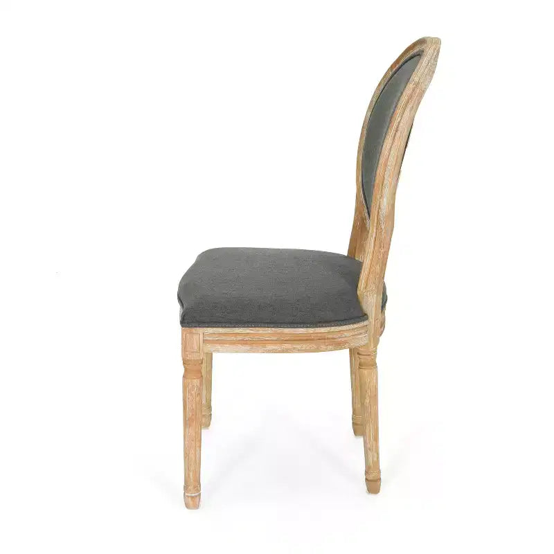 Chaises de salle à manger traditionnelles GDFStudio Newman en bois d'hévéa rembourré (lot de 4)