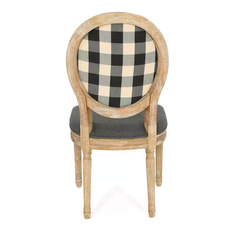 Chaises de salle à manger traditionnelles GDFStudio Newman en bois d'hévéa rembourré (lot de 4)