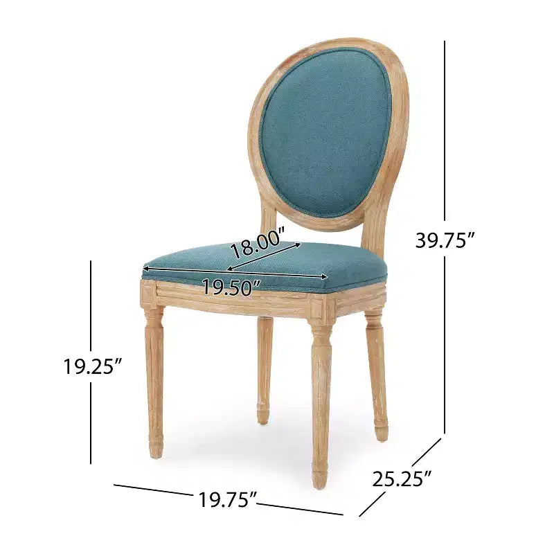 Chaises de salle à manger traditionnelles GDFStudio Newman en bois d'hévéa rembourré (lot de 4)
