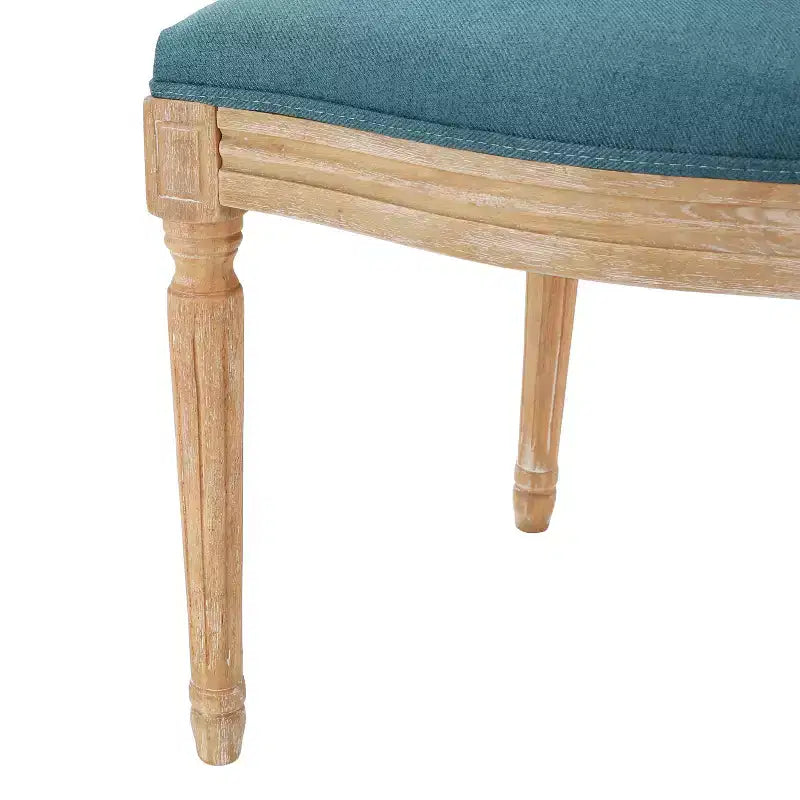 Chaises de salle à manger traditionnelles GDFStudio Newman en bois d'hévéa rembourré (lot de 4)