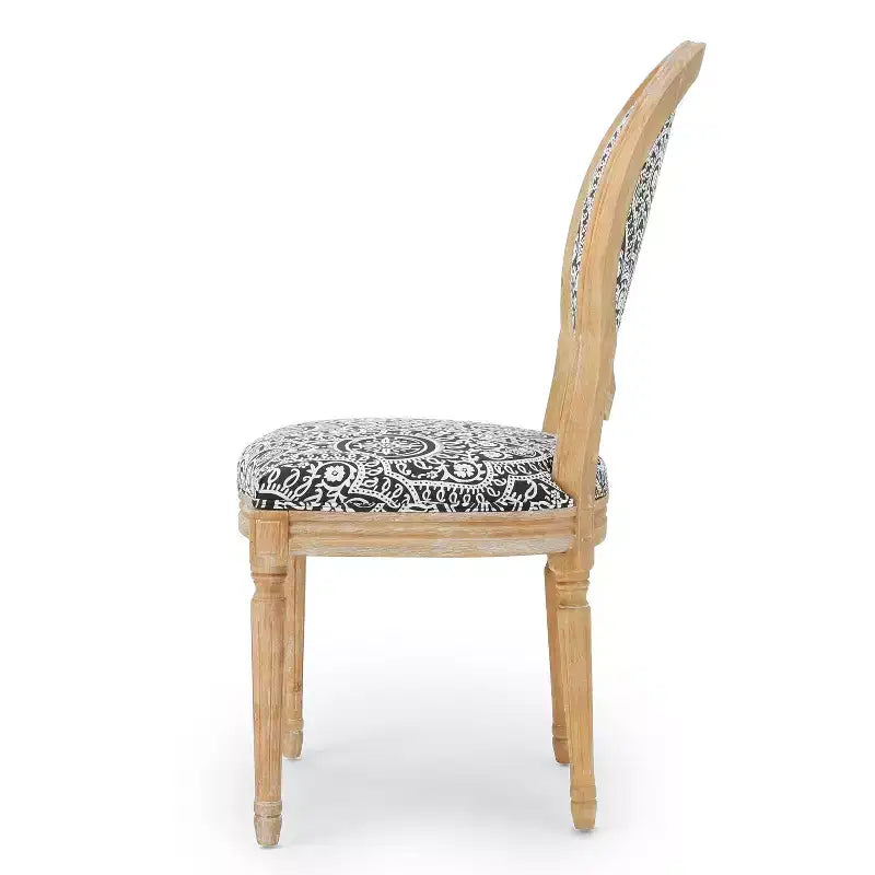 Chaises de salle à manger traditionnelles GDFStudio Newman en bois d'hévéa rembourré (lot de 4)