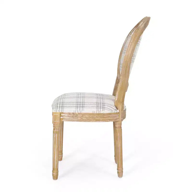 Chaises de salle à manger traditionnelles GDFStudio Newman en bois d'hévéa rembourré (lot de 4)