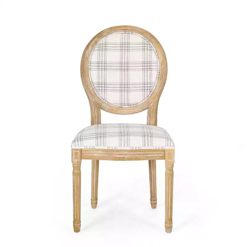 Chaises de salle à manger traditionnelles GDFStudio Newman en bois d'hévéa rembourré (lot de 4)
