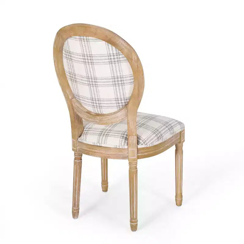 Chaises de salle à manger traditionnelles GDFStudio Newman en bois d'hévéa rembourré (lot de 4)