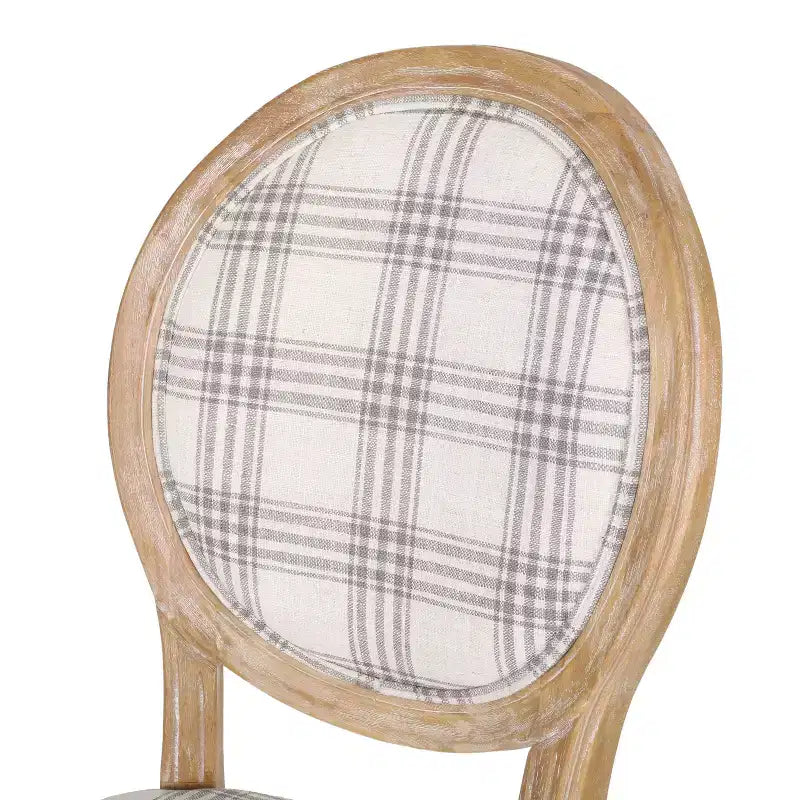 Chaises de salle à manger traditionnelles GDFStudio Newman en bois d'hévéa rembourré (lot de 4)