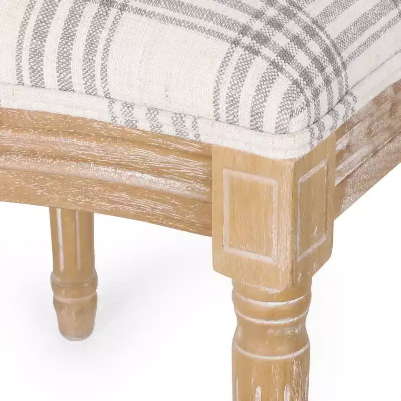 Chaises de salle à manger traditionnelles GDFStudio Newman en bois d'hévéa rembourré (lot de 4)