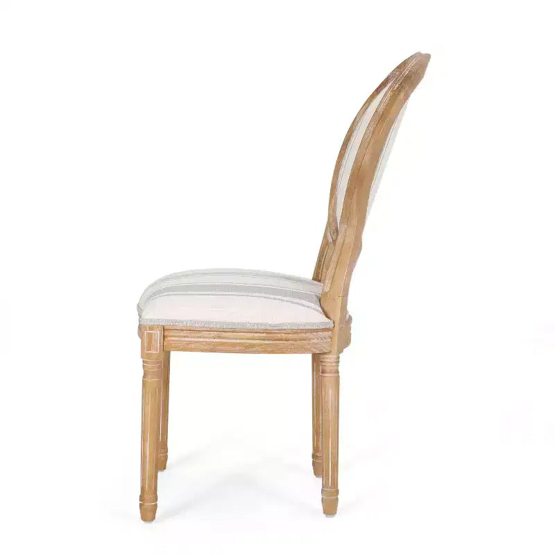 Chaises de salle à manger traditionnelles GDFStudio Newman en bois d'hévéa rembourré (lot de 4)