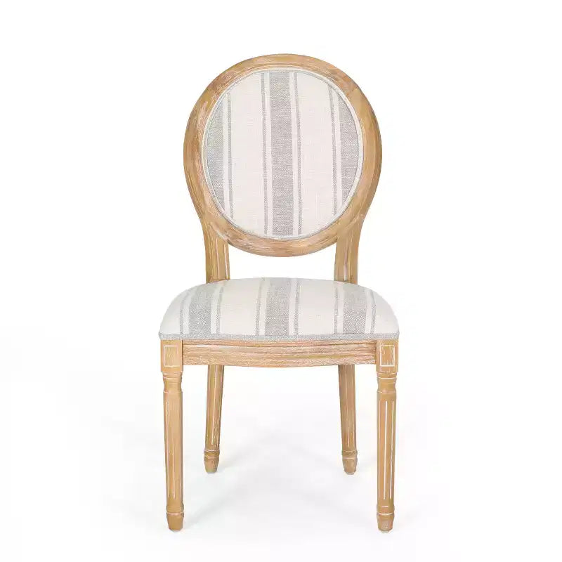 Chaises de salle à manger traditionnelles GDFStudio Newman en bois d'hévéa rembourré (lot de 4)