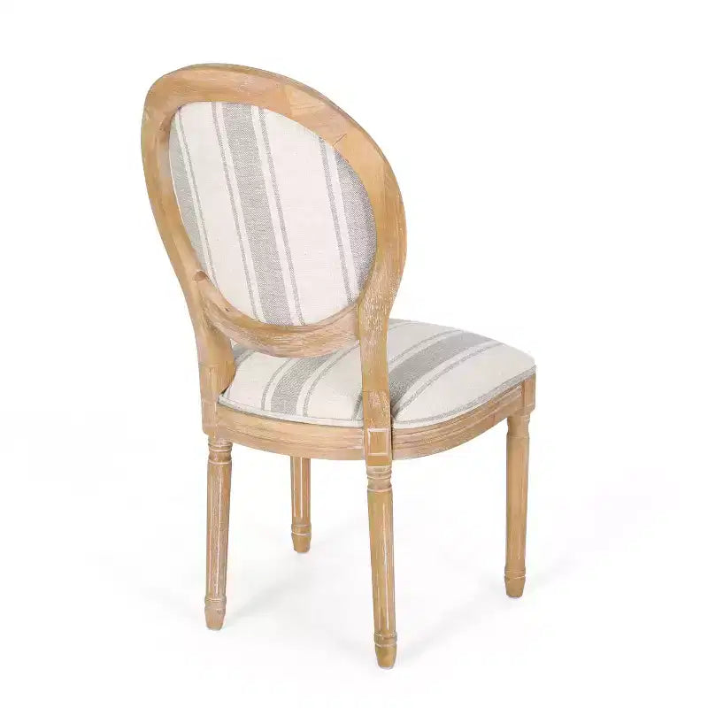Chaises de salle à manger traditionnelles GDFStudio Newman en bois d'hévéa rembourré (lot de 4)