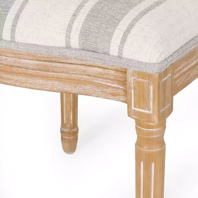 Chaises de salle à manger traditionnelles GDFStudio Newman en bois d'hévéa rembourré (lot de 4)