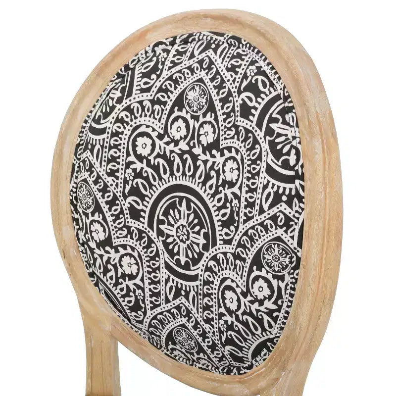 Chaises de salle à manger traditionnelles GDFStudio Newman en bois d'hévéa rembourré (lot de 4)