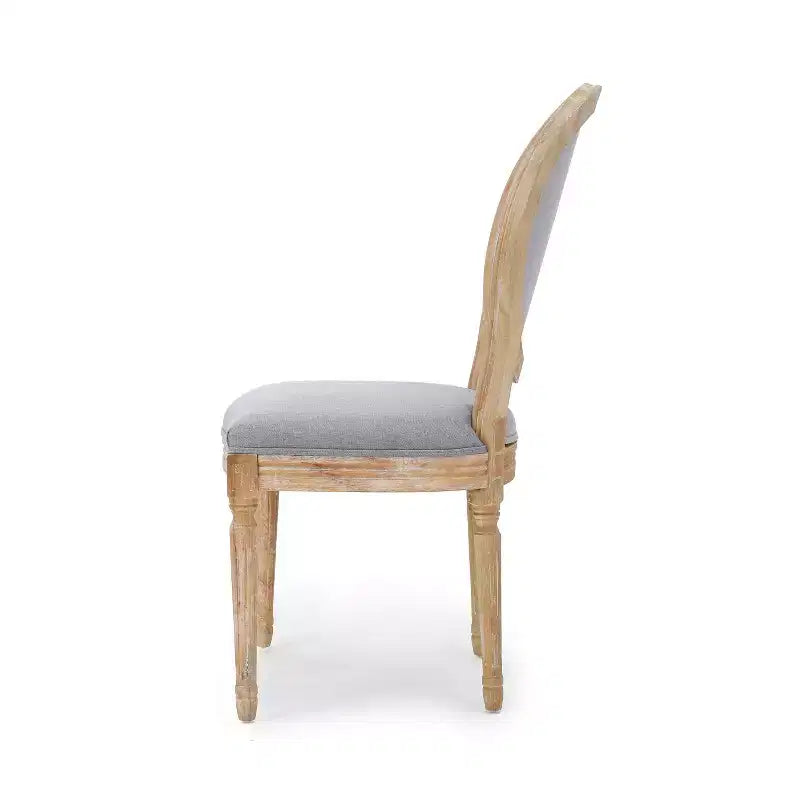 Chaises de salle à manger traditionnelles GDFStudio Newman en bois d'hévéa rembourré (lot de 4)