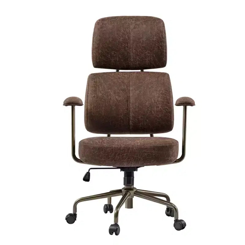 EUREKA ERGONOMIC Cameron, Chaise de bureau dossier haut en tissu suède synthétique