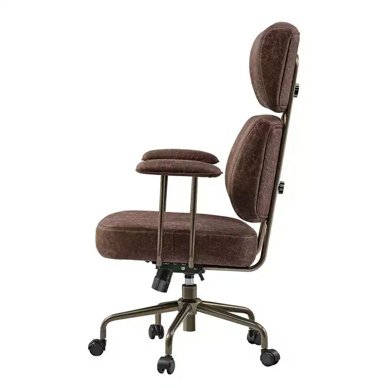 EUREKA ERGONOMIC Cameron, Chaise de bureau dossier haut en tissu suède synthétique