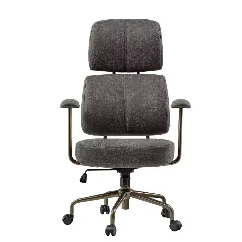 EUREKA ERGONOMIC Cameron, Chaise de bureau dossier haut en tissu suède synthétique
