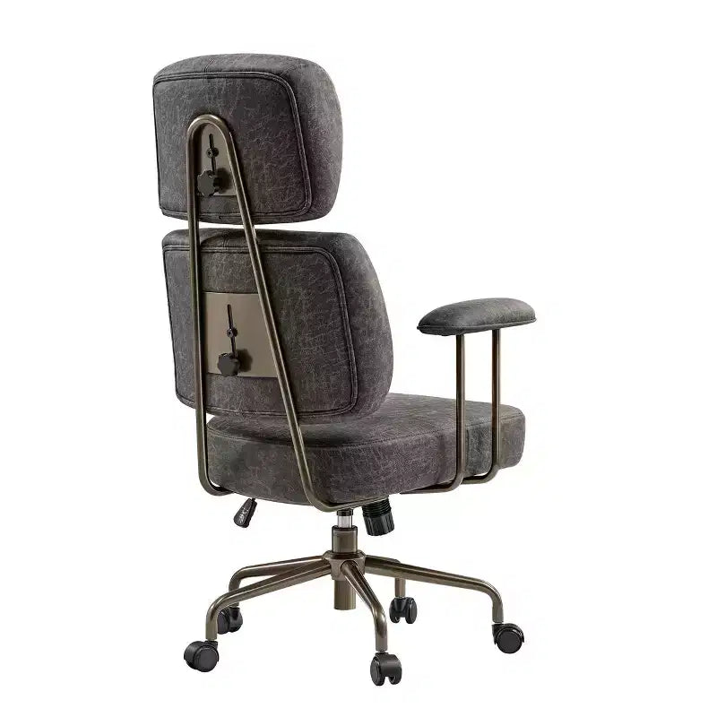 EUREKA ERGONOMIC Cameron, Chaise de bureau dossier haut en tissu suède synthétique