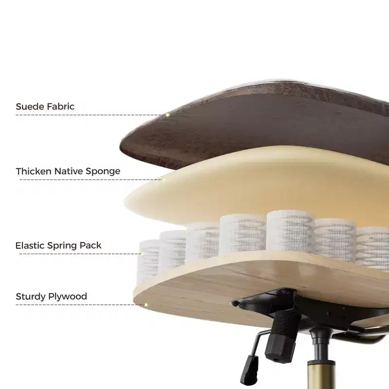 EUREKA ERGONOMIC Cameron, Chaise de bureau dossier haut en tissu suède synthétique