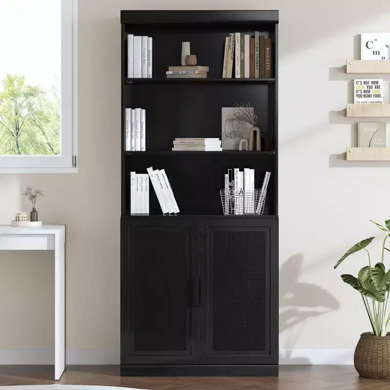 PexFix 72x31x16 Wood Bookcase with Adjustable Shelves