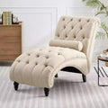 Mjkone Button-Tufted Chaise Lounge Chair, Sofa Chaise Chair Indoor