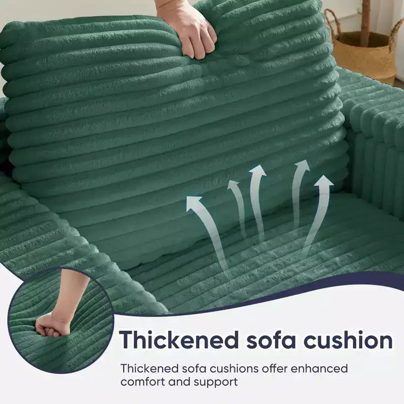 Mjkone 43 W Chaise Longue Intérieure Surdimensionnée avec Ottomane