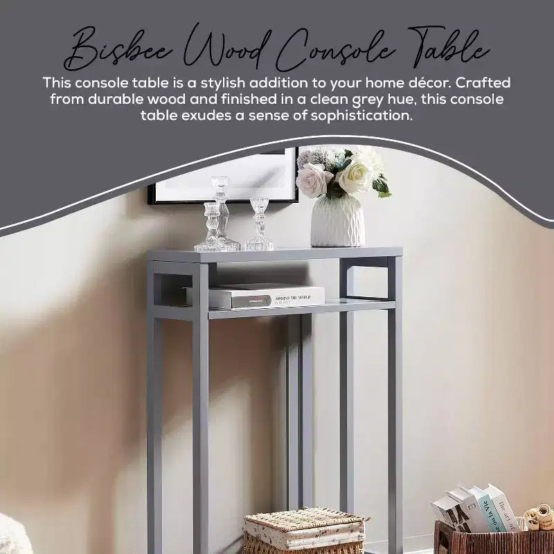 Kings Brand Furniture – Table console étroite avec étagères de rangement, table d'appoint pour chambre, entrée, couloir, salon, hall d'entrée