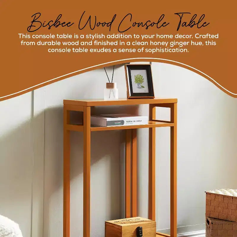 Kings Brand Furniture – Table console étroite avec étagères de rangement, table d'appoint pour chambre, entrée, couloir, salon, hall d'entrée
