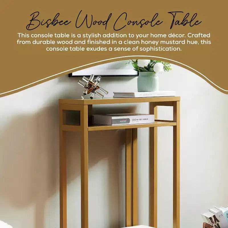 Kings Brand Furniture – Table console étroite avec étagères de rangement, table d'appoint pour chambre, entrée, couloir, salon, hall d'entrée