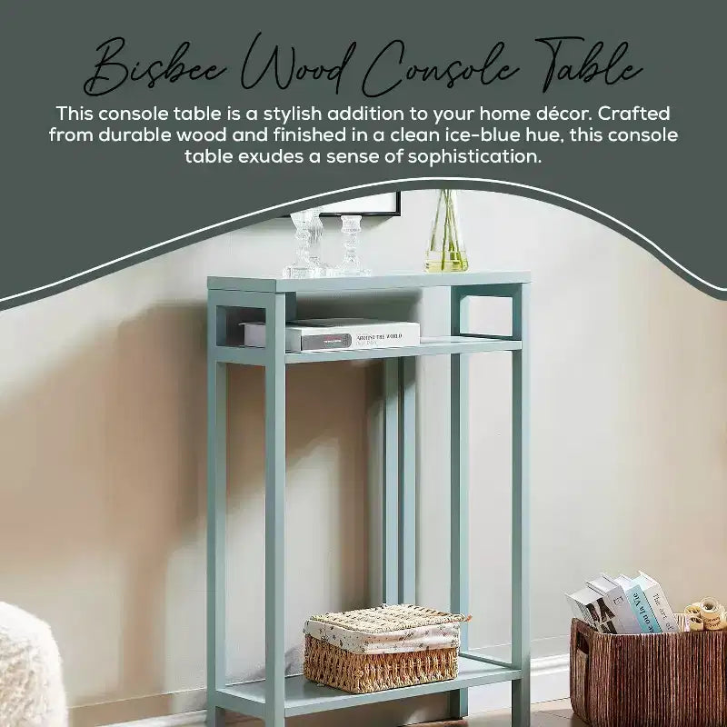 Kings Brand Furniture – Table console étroite avec étagères de rangement, table d'appoint pour chambre, entrée, couloir, salon, hall d'entrée