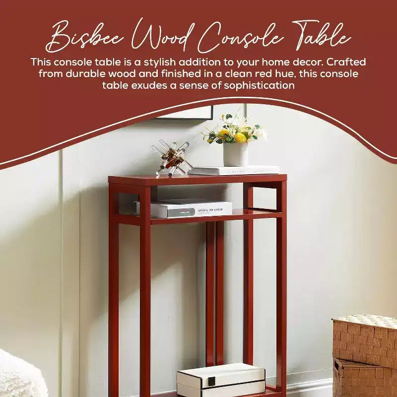 Kings Brand Furniture – Table console étroite avec étagères de rangement, table d'appoint pour chambre, entrée, couloir, salon, hall d'entrée