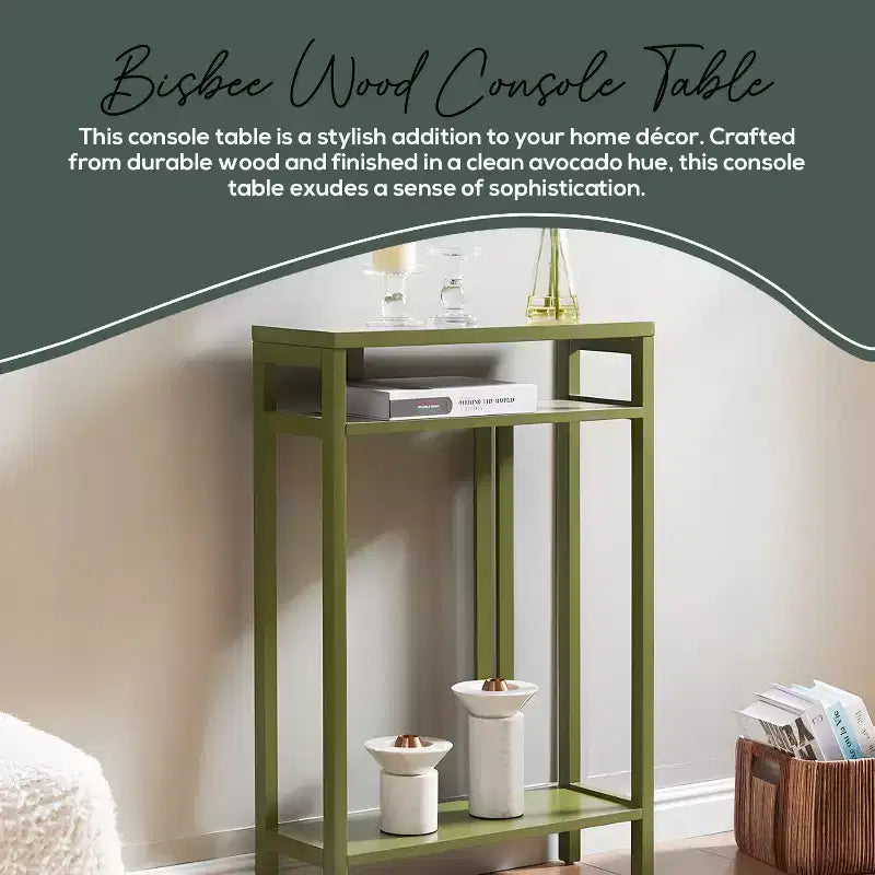 Kings Brand Furniture – Table console étroite avec étagères de rangement, table d'appoint pour chambre, entrée, couloir, salon, hall d'entrée
