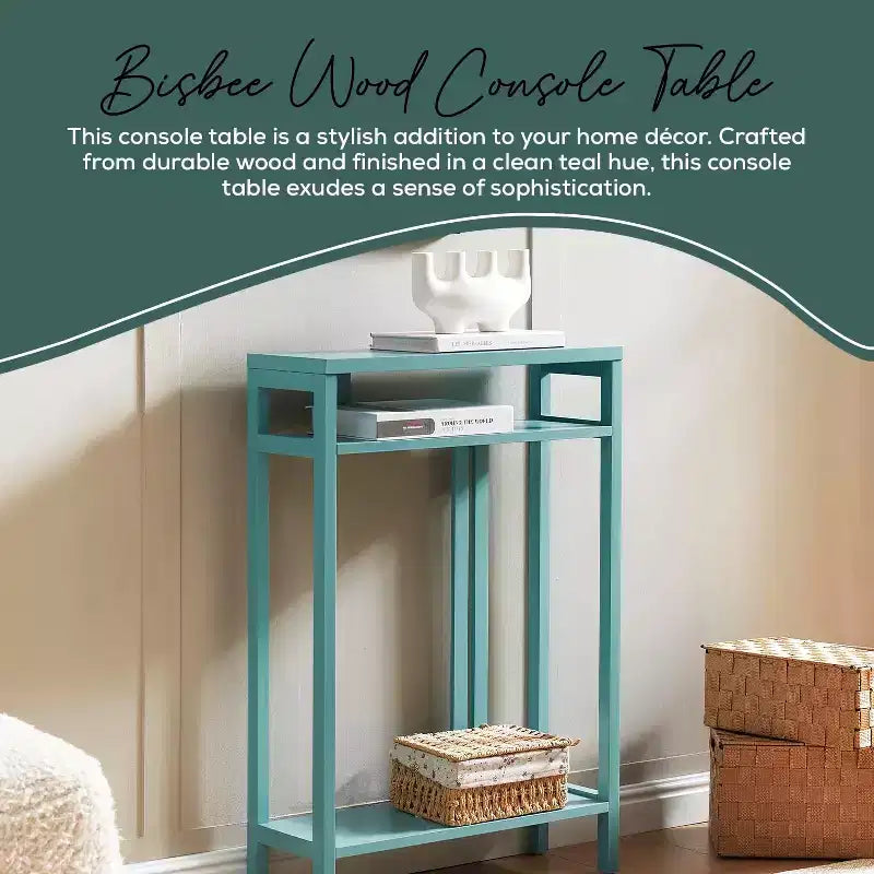 Kings Brand Furniture – Table console étroite avec étagères de rangement, table d'appoint pour chambre, entrée, couloir, salon, hall d'entrée
