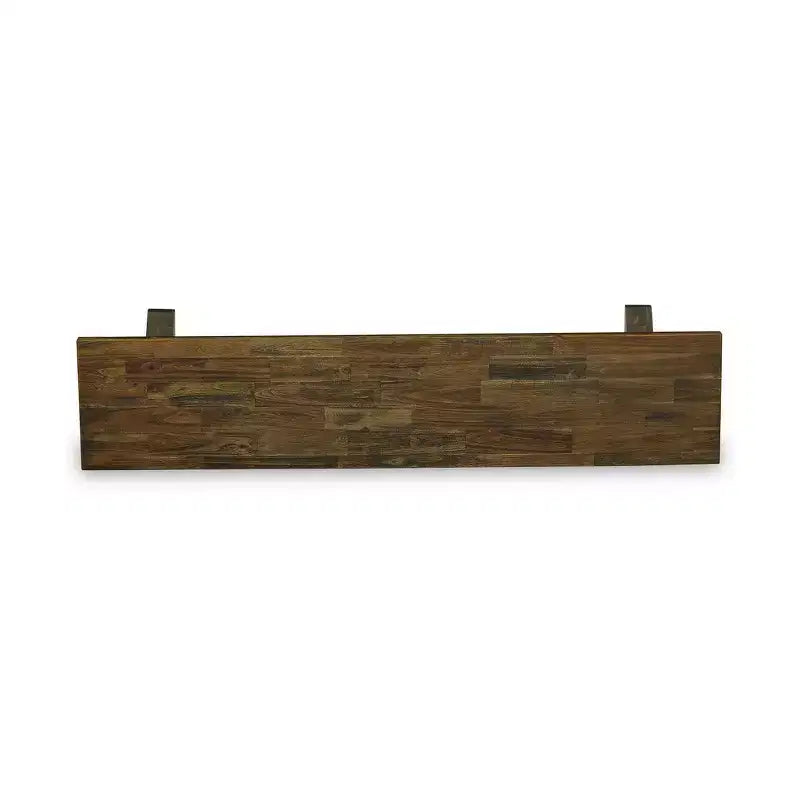 Banc de table à manger moderne HomeStock avec assise en bois, 72x15x18 pouces, finition espresso
