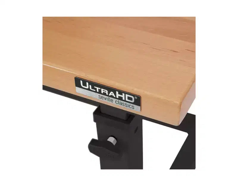 Établi réglable robuste avec plateau en bois, 48" x 24", 1 personne — Granit / Graphite / Rouge / Blanc