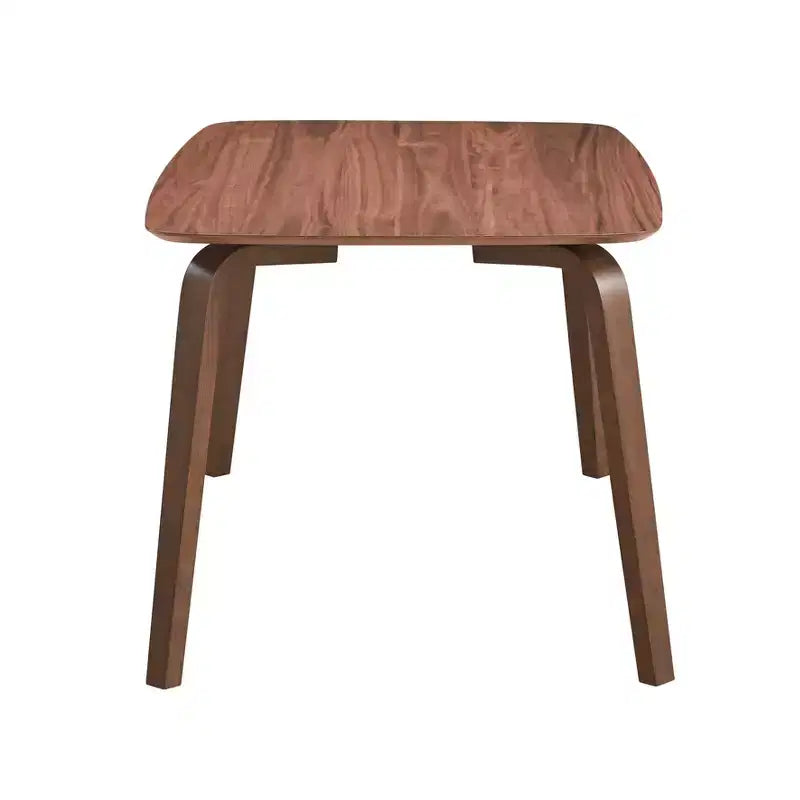 Table de salle à manger rectangulaire marron, 6 places