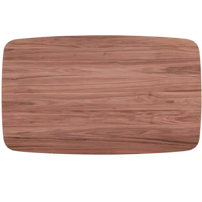 Table de salle à manger rectangulaire marron, 6 places